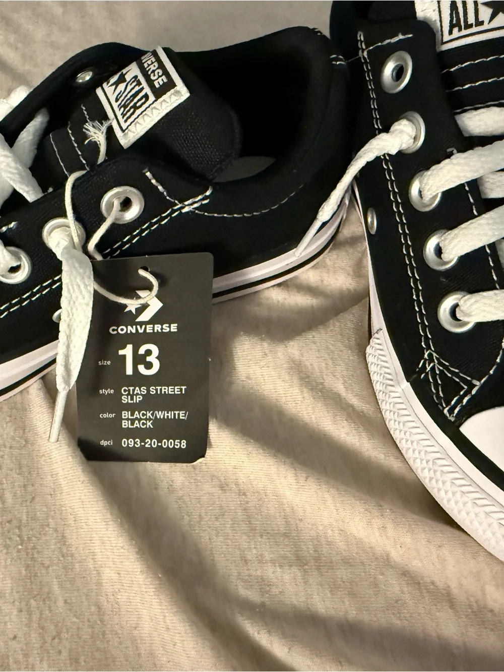 Converse Kids Black and White Low Top Sneakers